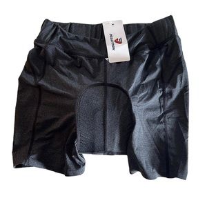 DEALYORK Padded shorts charcoal cycling biking shorts/underpants small NWT